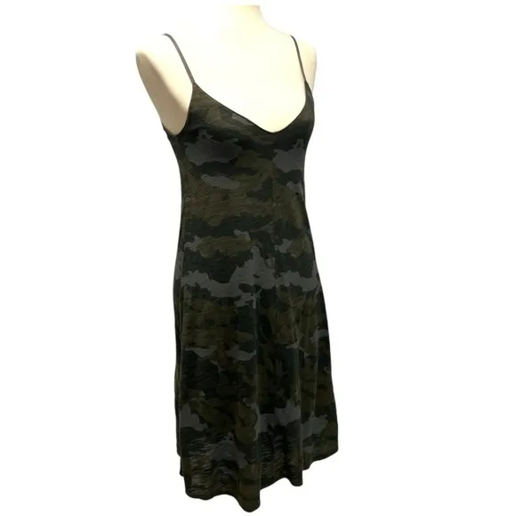 ATM Anthony Thomas Melillo Camouflage Cotton Jersey Knit Casual Dress Women’s XS