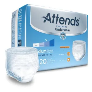 Attends APP0720 Protective Underwear Super Plus Abs, Medium 34-44, CS/80