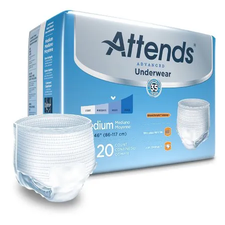 Attends APP0720 Protective Underwear Super Plus Abs, Medium 34-44, CS/80