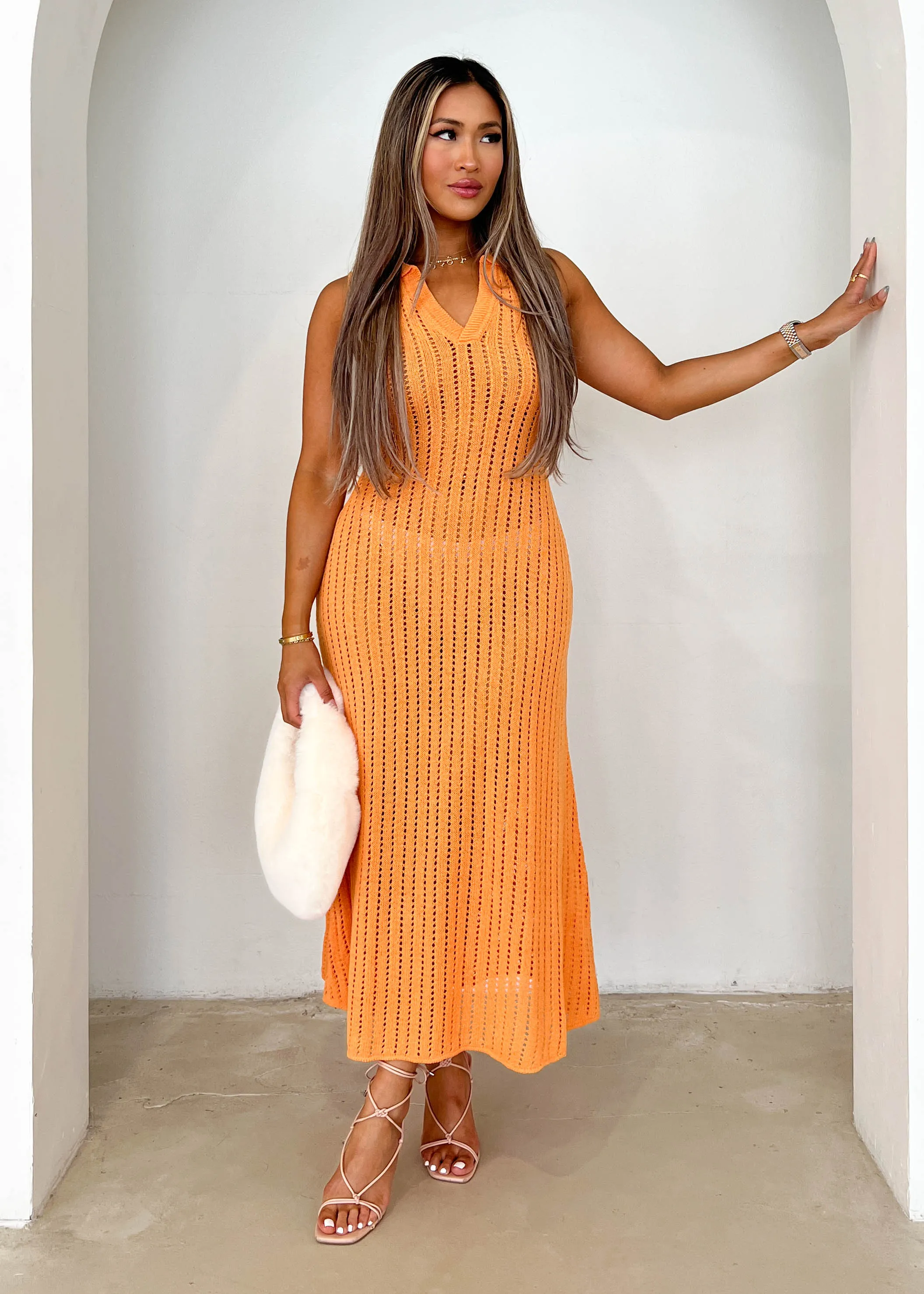 Audrey Knit Midi Dress - Mango