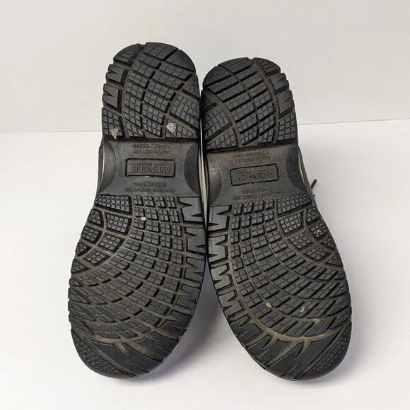 Avenger Breaker Safety Toe Work Boots, Black Leather, Men's 8 M