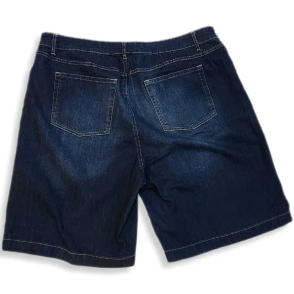 Avenue Jeans Stretch Denim Shorts Blue 18 W-937