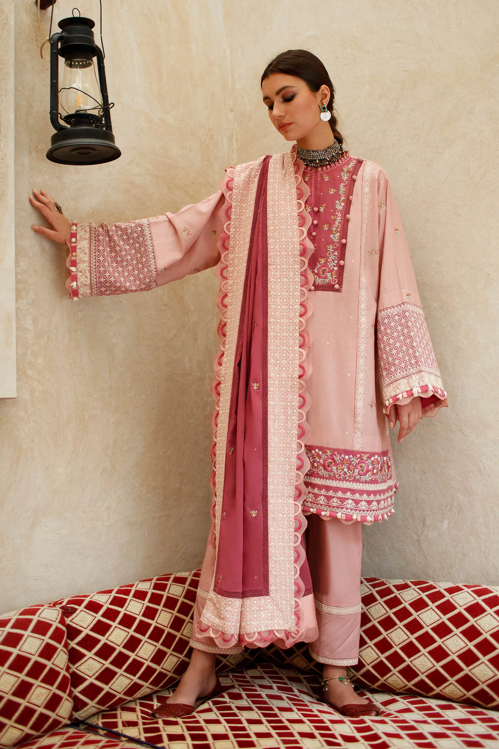AVIZEH (ZL22-15 A) | Zaha Summer Lawn Collection 2022 | Unstitched Embroidered Lawn Suits