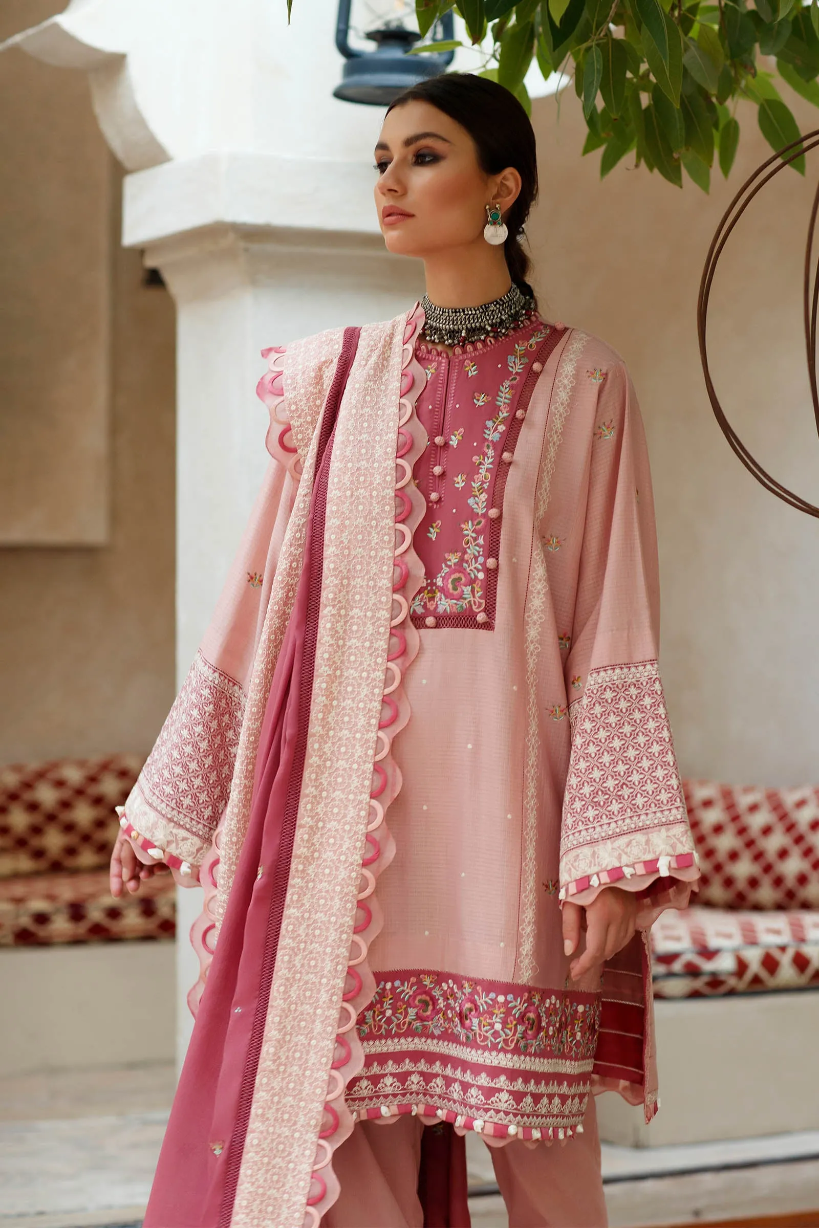 AVIZEH (ZL22-15 A) | Zaha Summer Lawn Collection 2022 | Unstitched Embroidered Lawn Suits