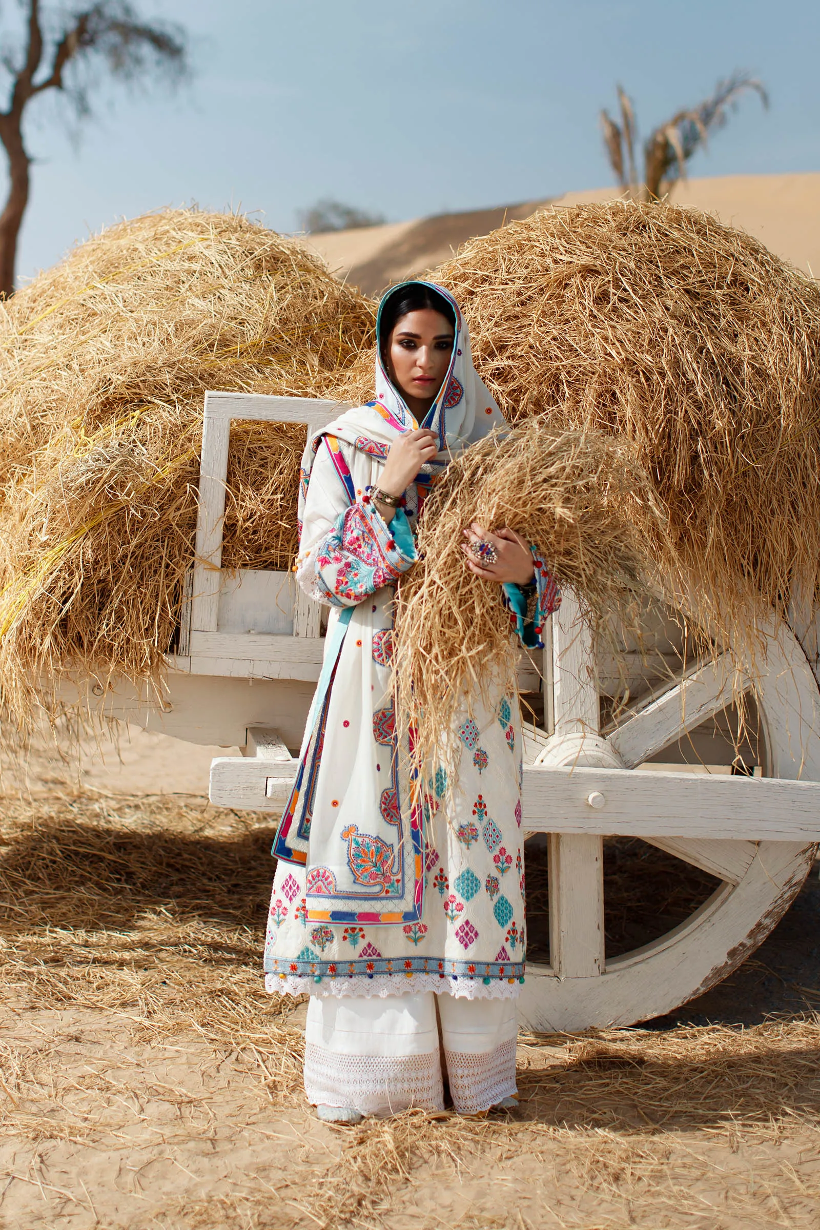 AYSAN (ZL22-08 B) | Zaha Summer Lawn Collection 2022 | Unstitched Embroidered Lawn Suits