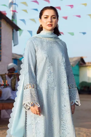 AYSEL (ZL23-02 A) | Zaha Lawn Collection 2023 | Embroidered Unstitched Lawn Suits