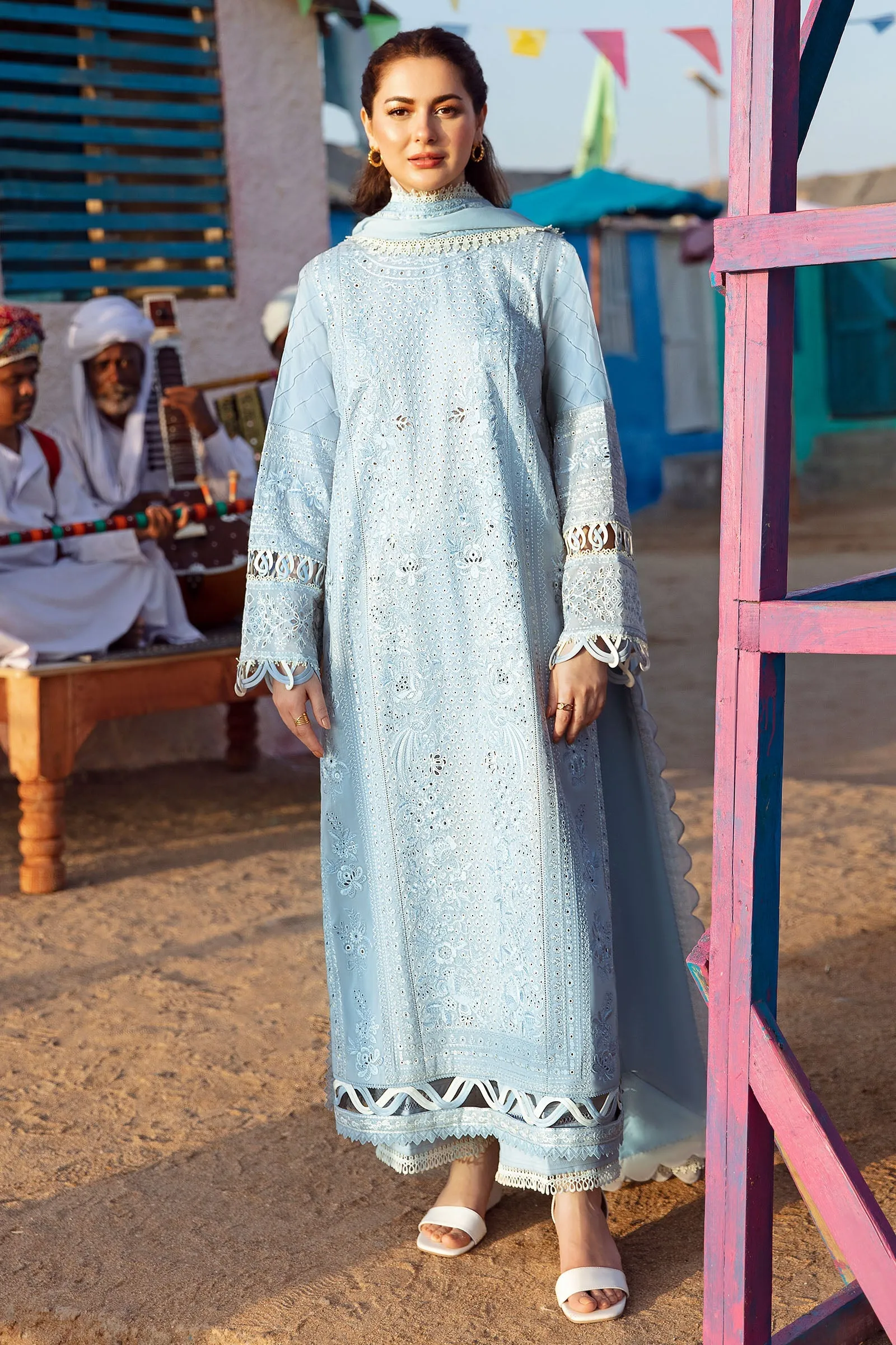 AYSEL (ZL23-02 A) | Zaha Lawn Collection 2023 | Embroidered Unstitched Lawn Suits