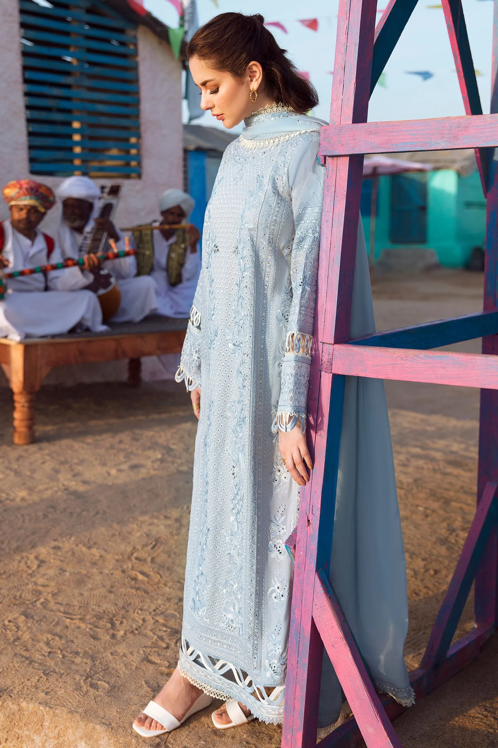 AYSEL (ZL23-02 A) | Zaha Lawn Collection 2023 | Embroidered Unstitched Lawn Suits