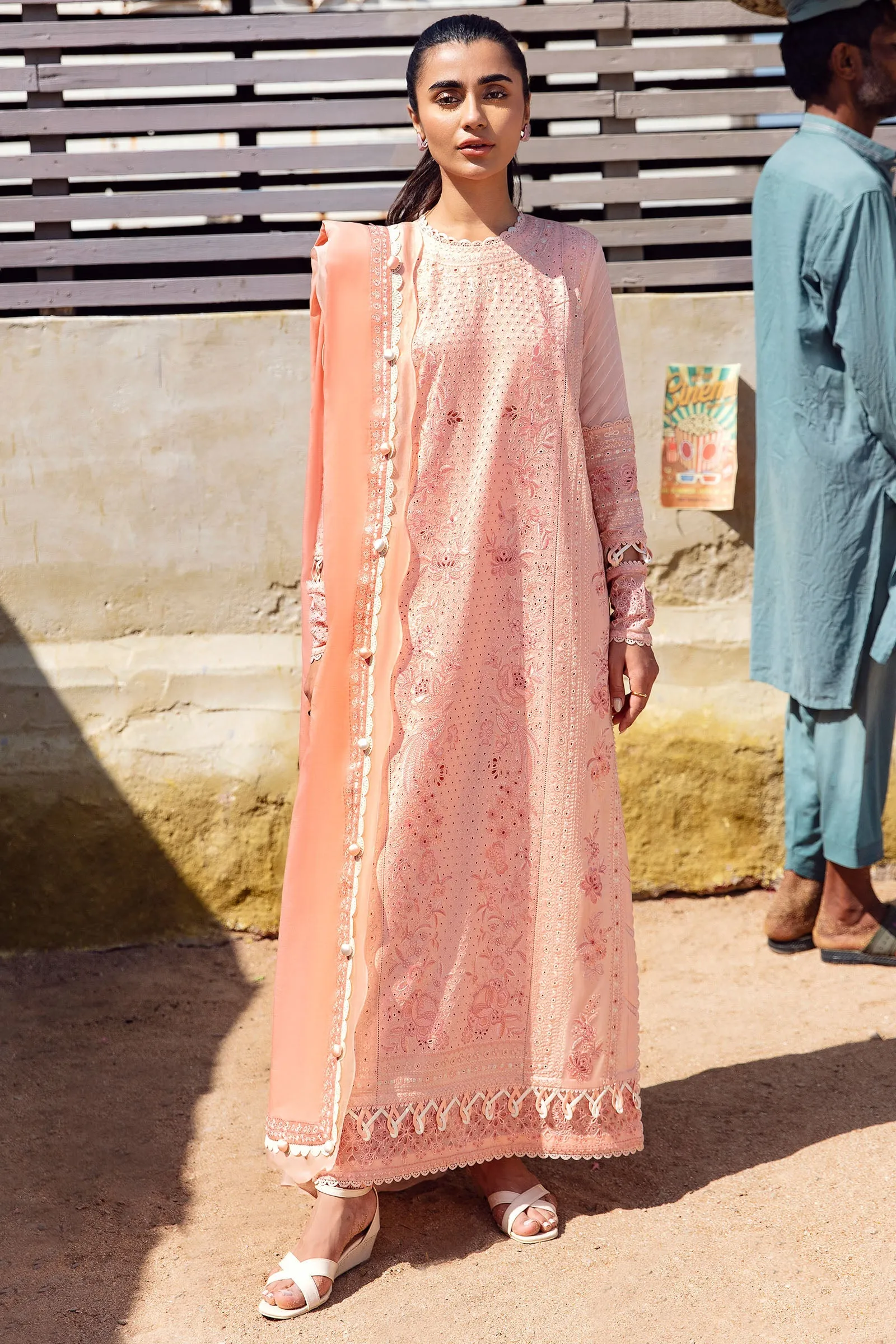 AYSEL (ZL23-02 B) | Zaha Lawn Collection 2023 | Embroidered Unstitched Lawn Suits