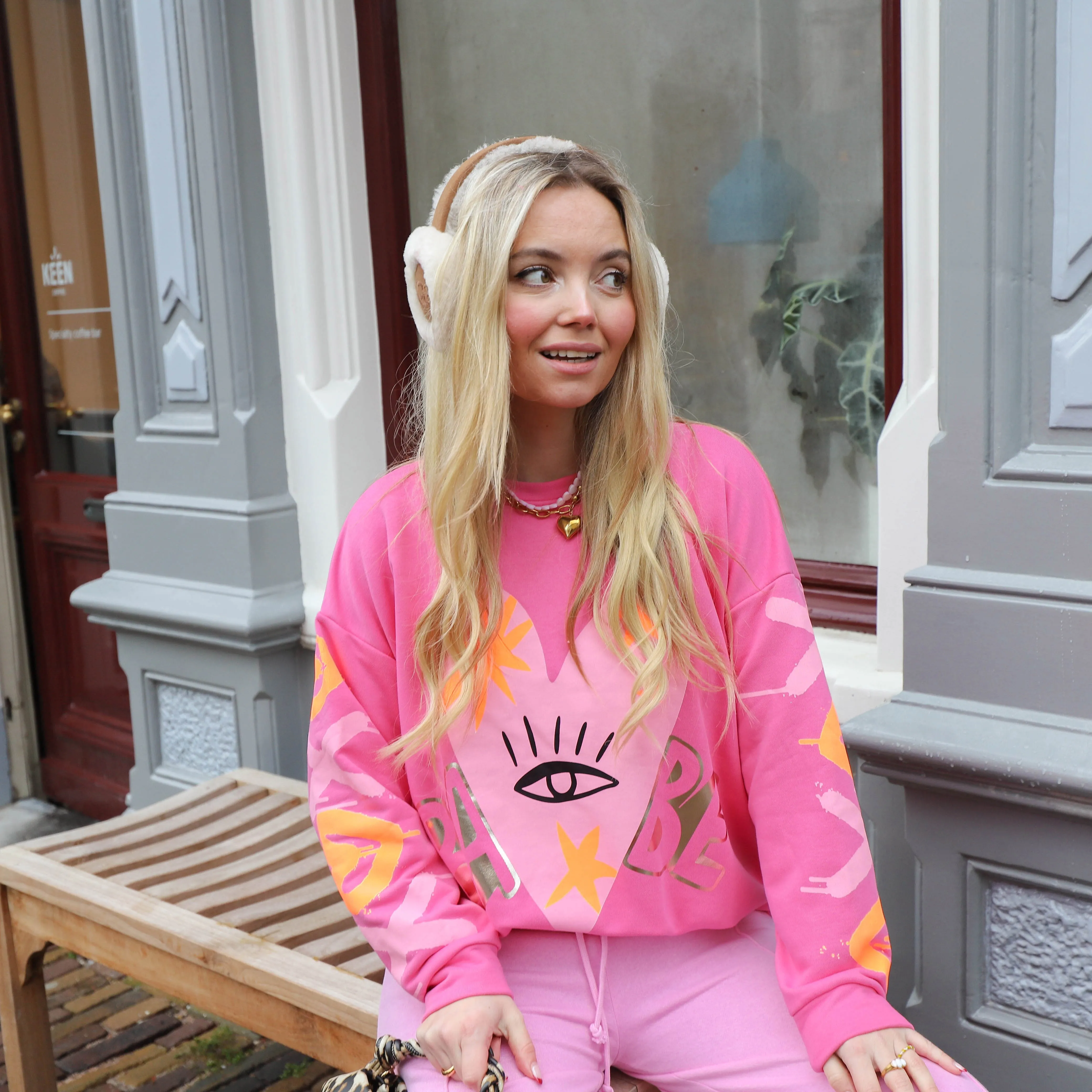 Babe sweater candy pink