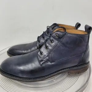 Bacco Bucci Blue Purple Ombre Leather Chukka Shoes Boots Mens SZ 8, EU41 QUALITY