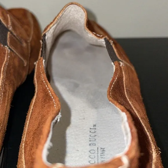 Bacco Bucci Vero Cuoio Suede Slip Ons.  Made in Italy.  Size 13.