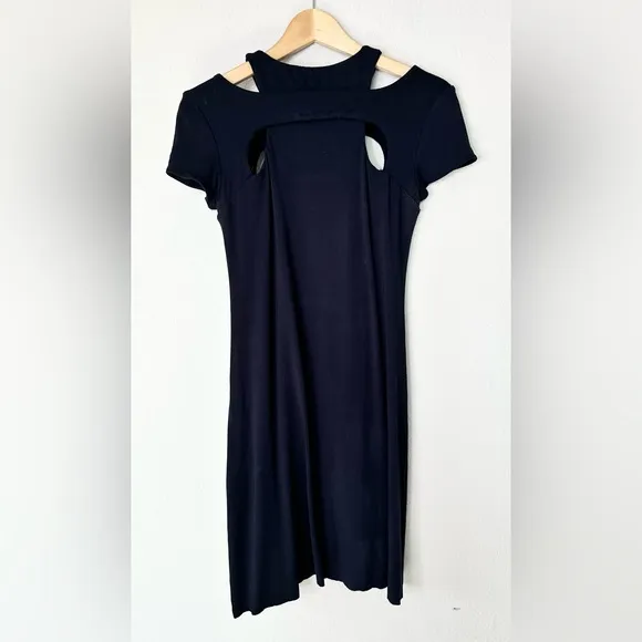 Bailey 44 Daylily Layered Cut Out Black Dress