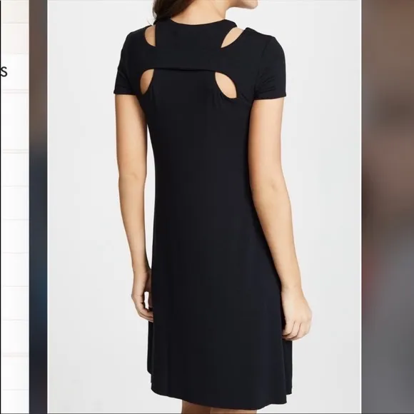 Bailey 44 Daylily Layered Cut Out Black Dress