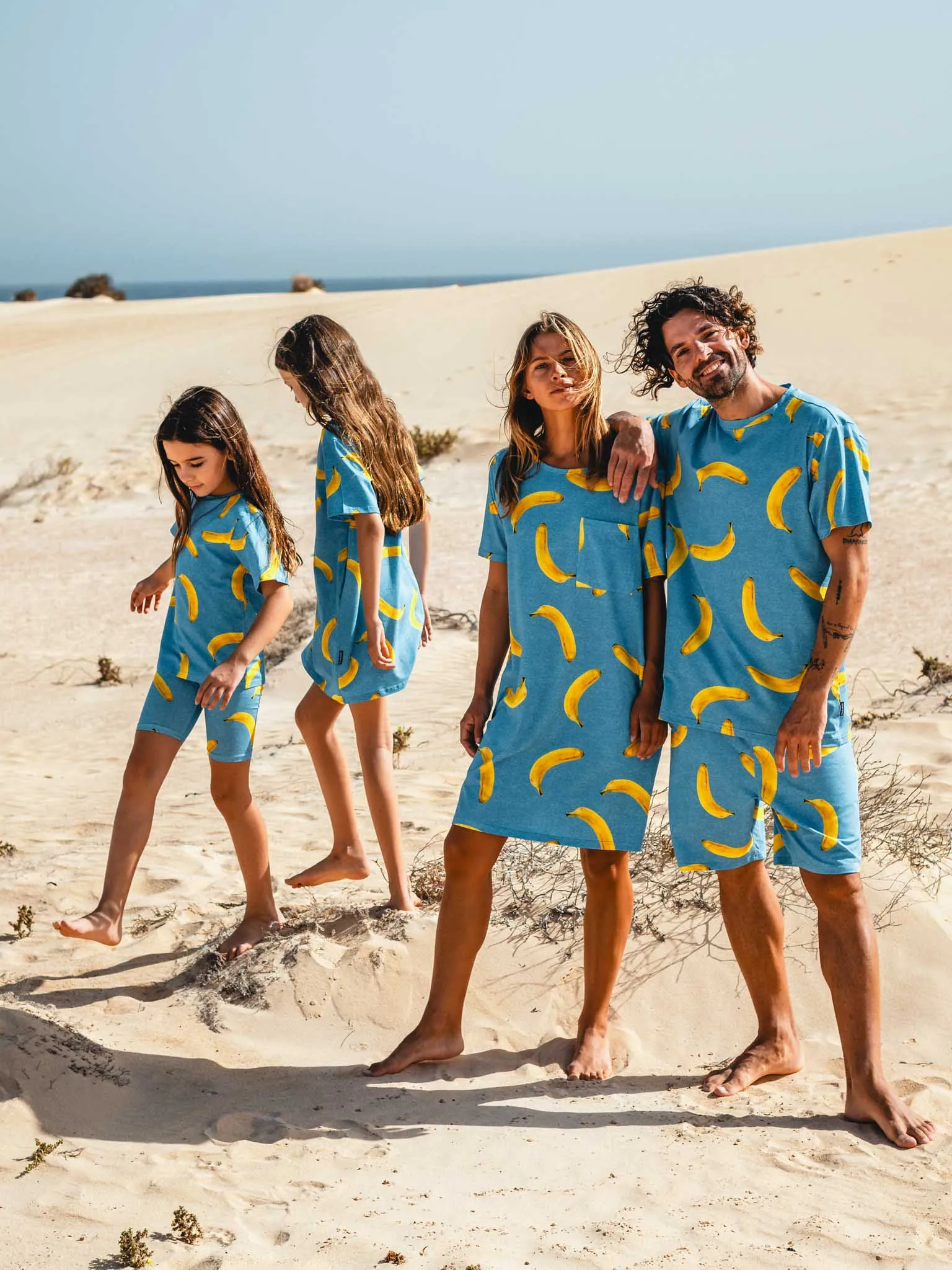 Banana Blue T-shirt Dress Dames