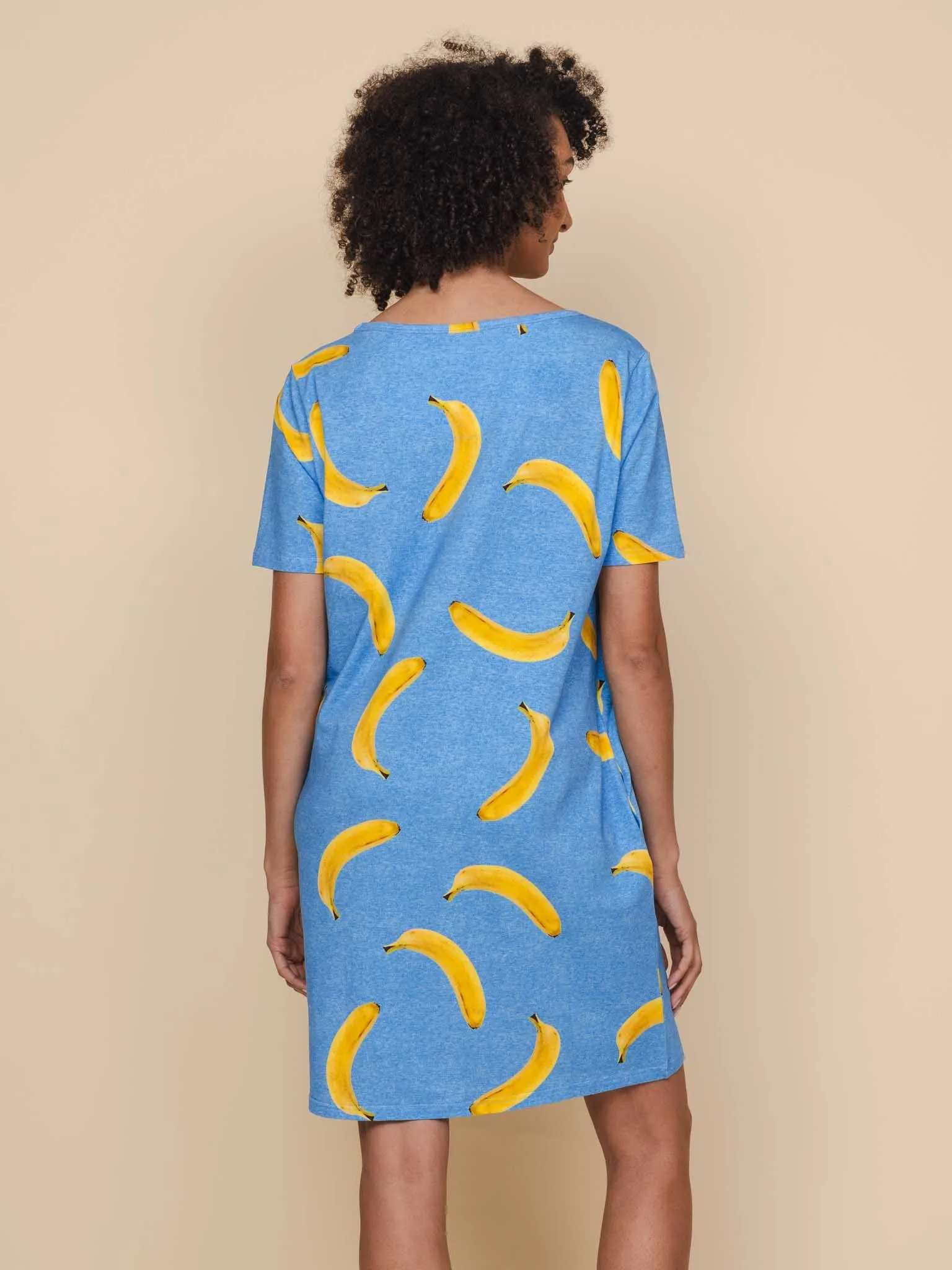 Banana Blue T-shirt Dress Dames