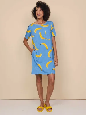 Banana Blue T-shirt Dress Dames