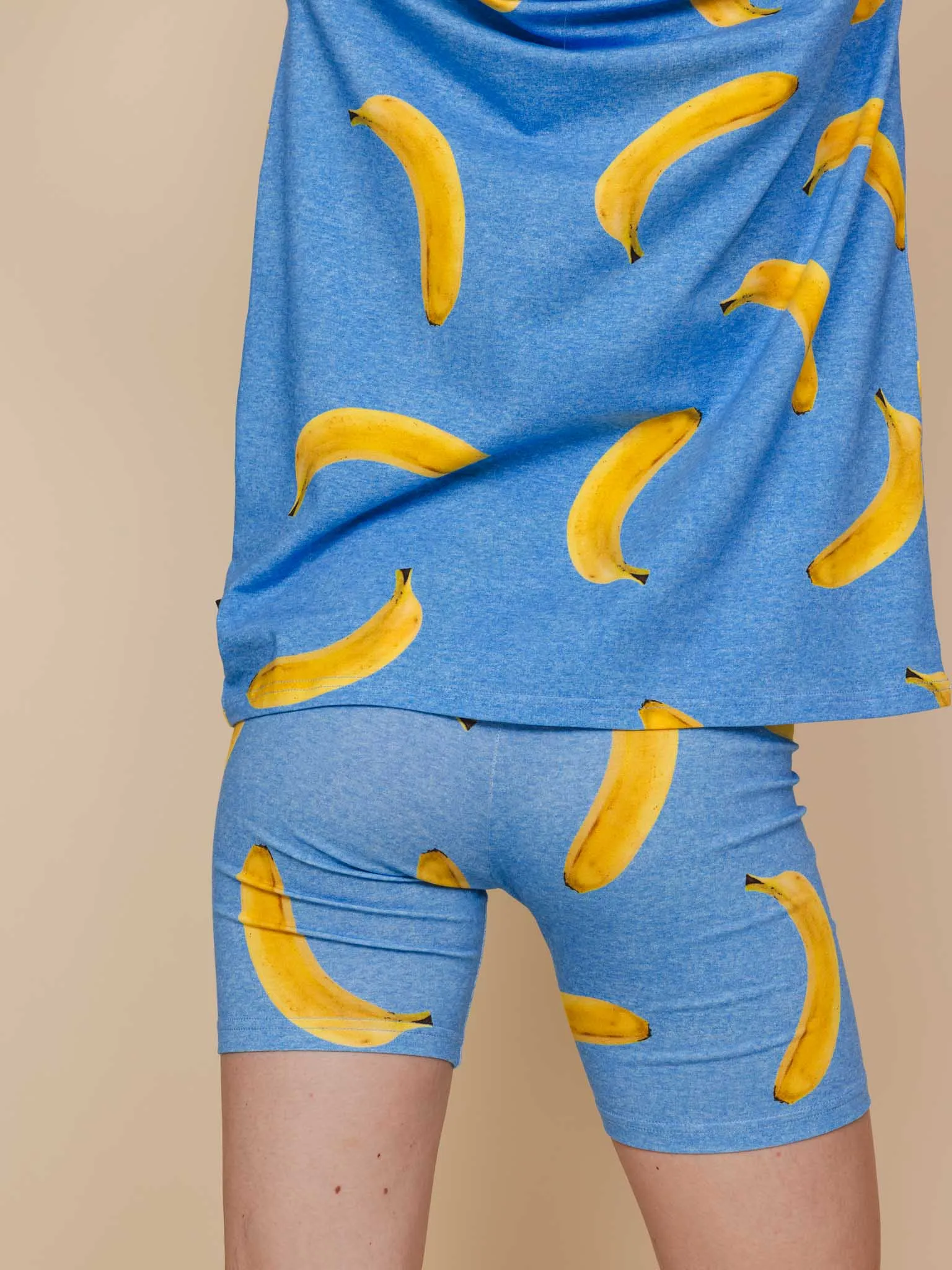 Banana Blue T-shirt en Bikershorts set Dames