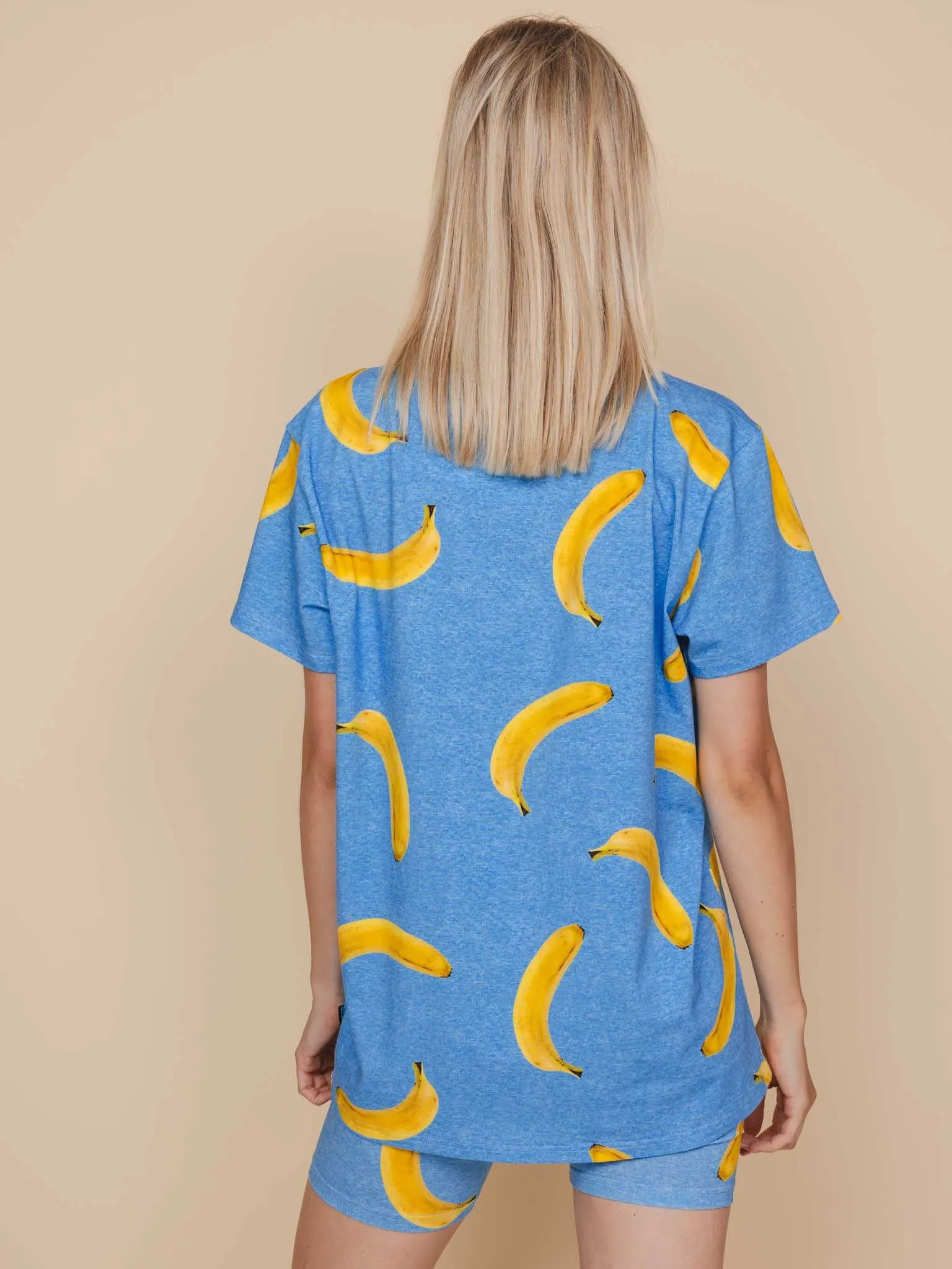 Banana Blue T-shirt en Bikershorts set Dames