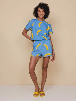 Banana Blue T-shirt en Shorts set Dames