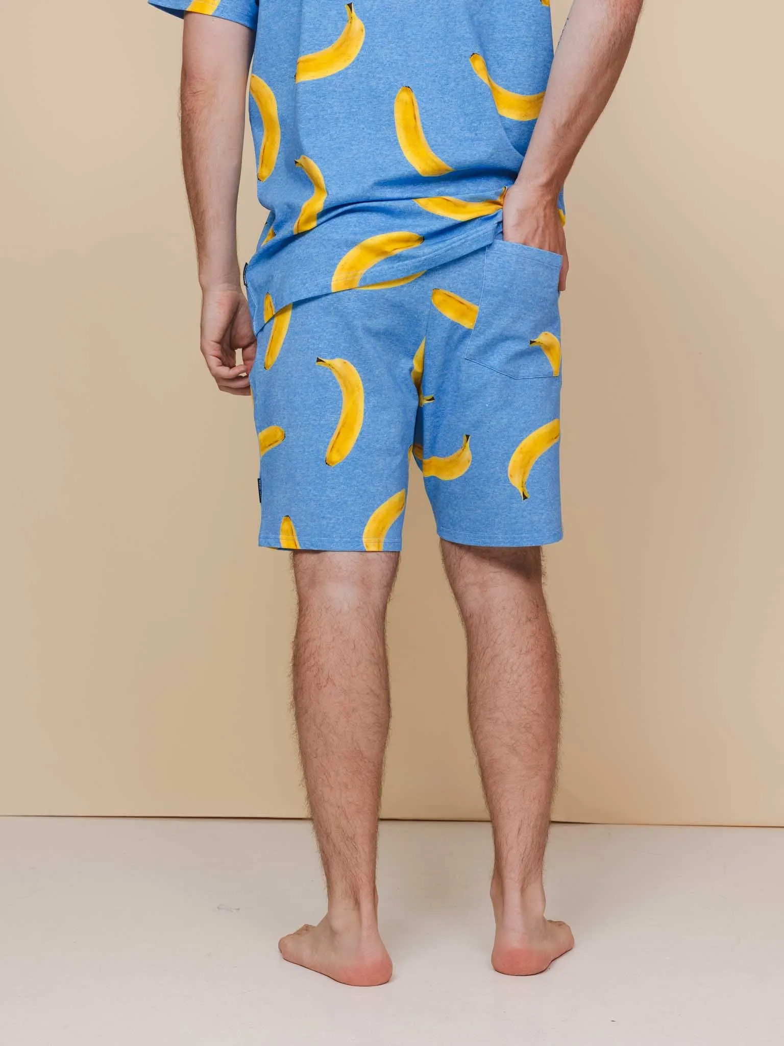 Banana Blue T-shirt en Shorts set Heren