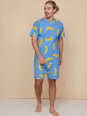 Banana Blue T-shirt en Shorts set Heren