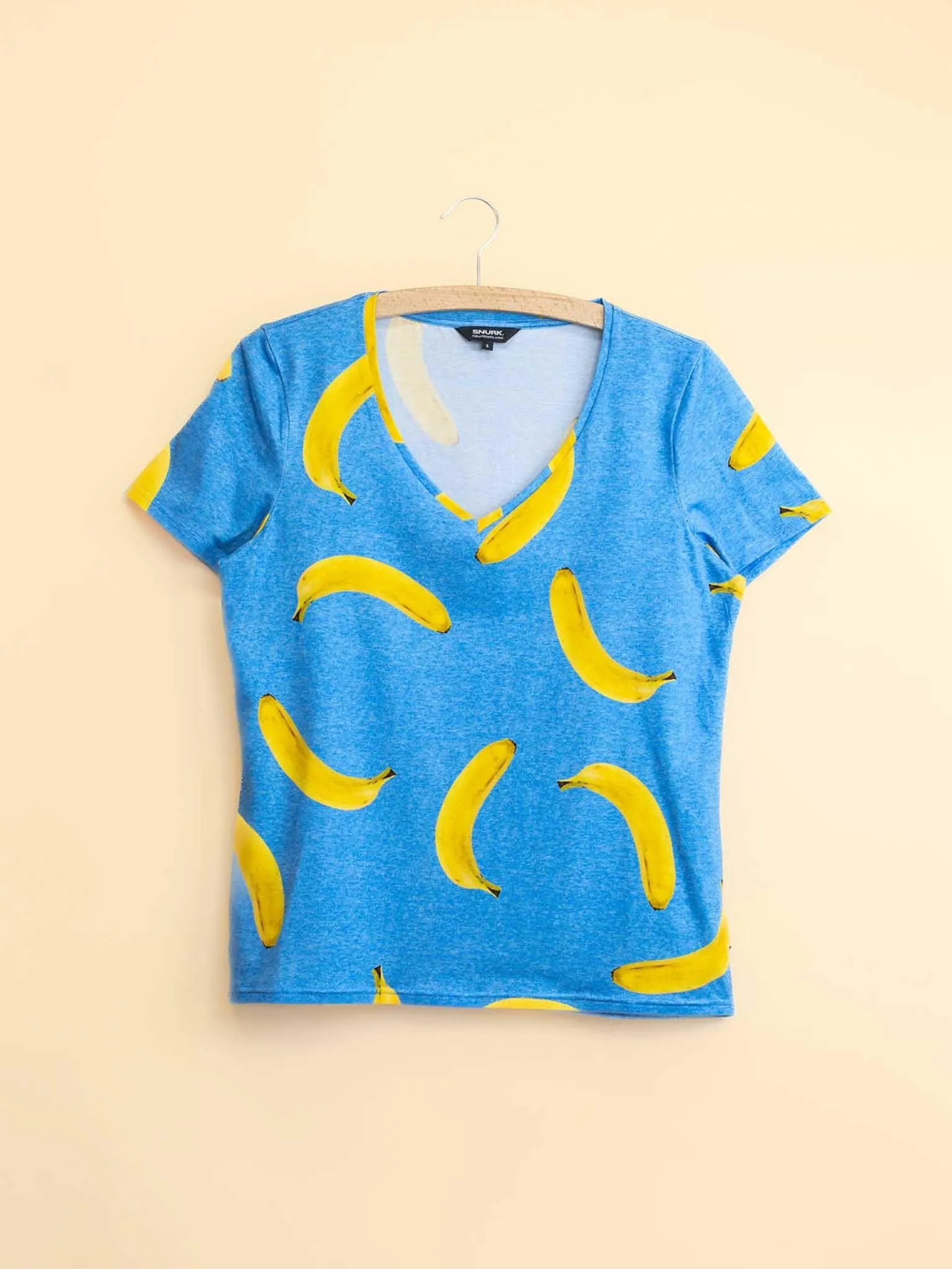 Banana Blue V-neck T-shirt Dames