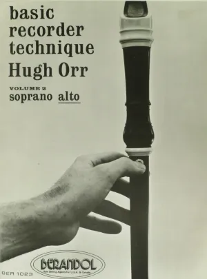 Basic Recorder Technique, Hugh Orr, Volume 2, Alto