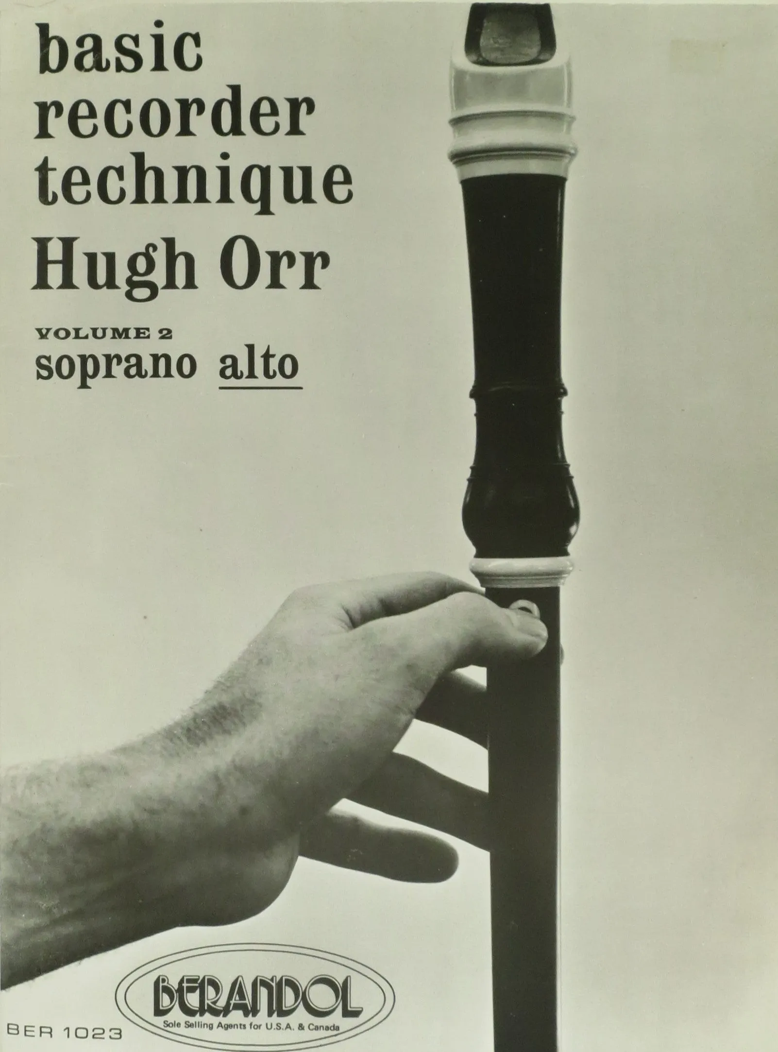 Basic Recorder Technique, Hugh Orr, Volume 2, Alto