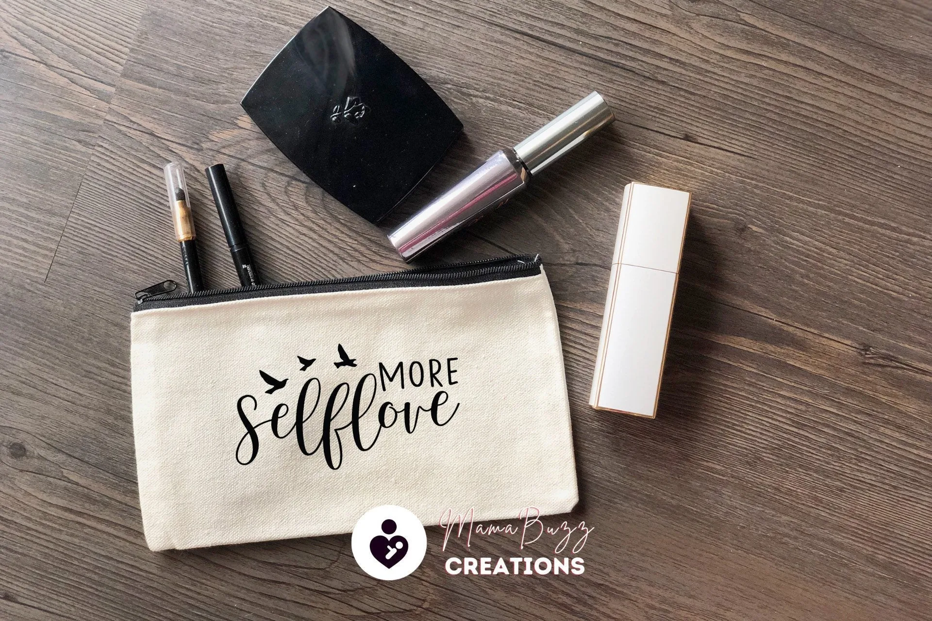 Be Fearless, Makeup bag,Makeup purse,Travel bag,Makeup bag organizer,Pencil case,Cotton Zipper Bag,Custom zipper bag,Canvas,Craft Bag