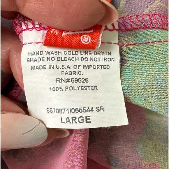 BECCA by Rebecca Virtue Floral Sheer Skirt Casual Beach Cover-Up Size M/L