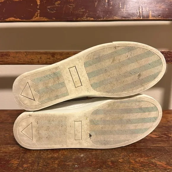 Beckett Simonon White Leather Sneakers Shoes