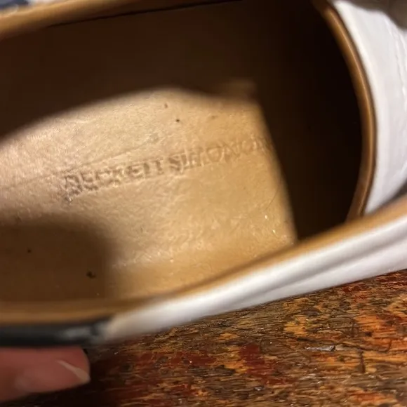 Beckett Simonon White Leather Sneakers Shoes
