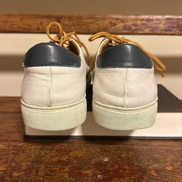 Beckett Simonon White Leather Sneakers Shoes