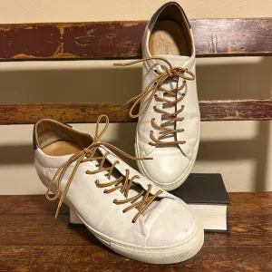 Beckett Simonon White Leather Sneakers Shoes