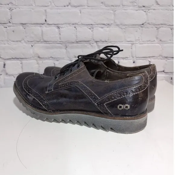 Bed Stu Larino Wing II Taupe Dip Dye Distressed Men's Size 12 Wing Tip Oxford