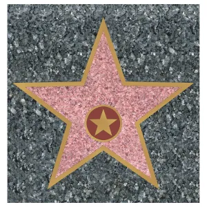 Beistle Star Peel N Place Decal - Party Supply Decoration for Awards Night