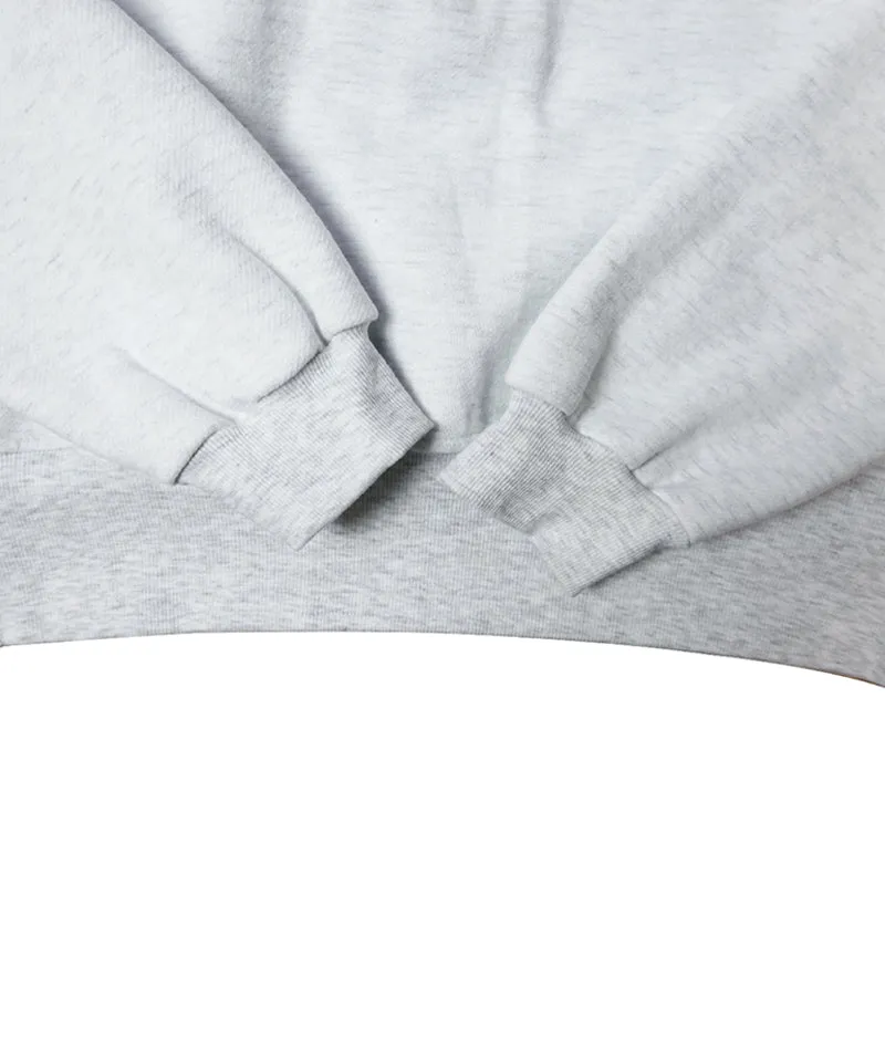BENECIA 12 Flat Fleece Twill Man-To-Man - Melange Gray