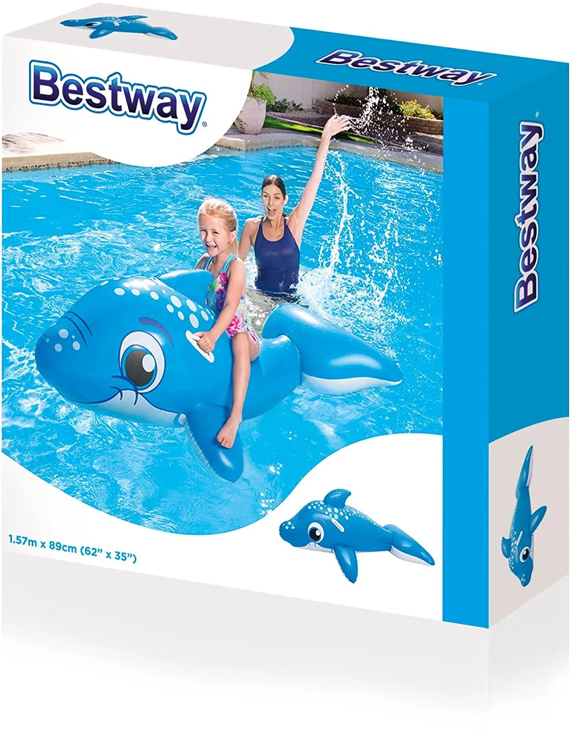 Bestway 63" x 35" Dolphin Ride-On