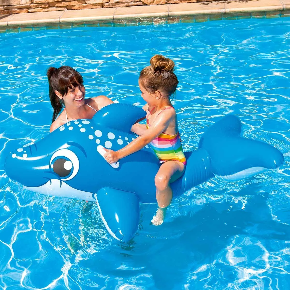Bestway 63" x 35" Dolphin Ride-On