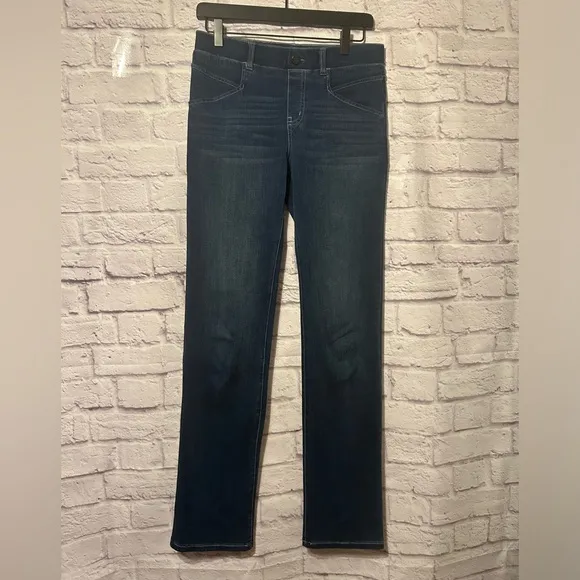 Betabrand Straight Leg Stretch Yoga Denim size Small Long