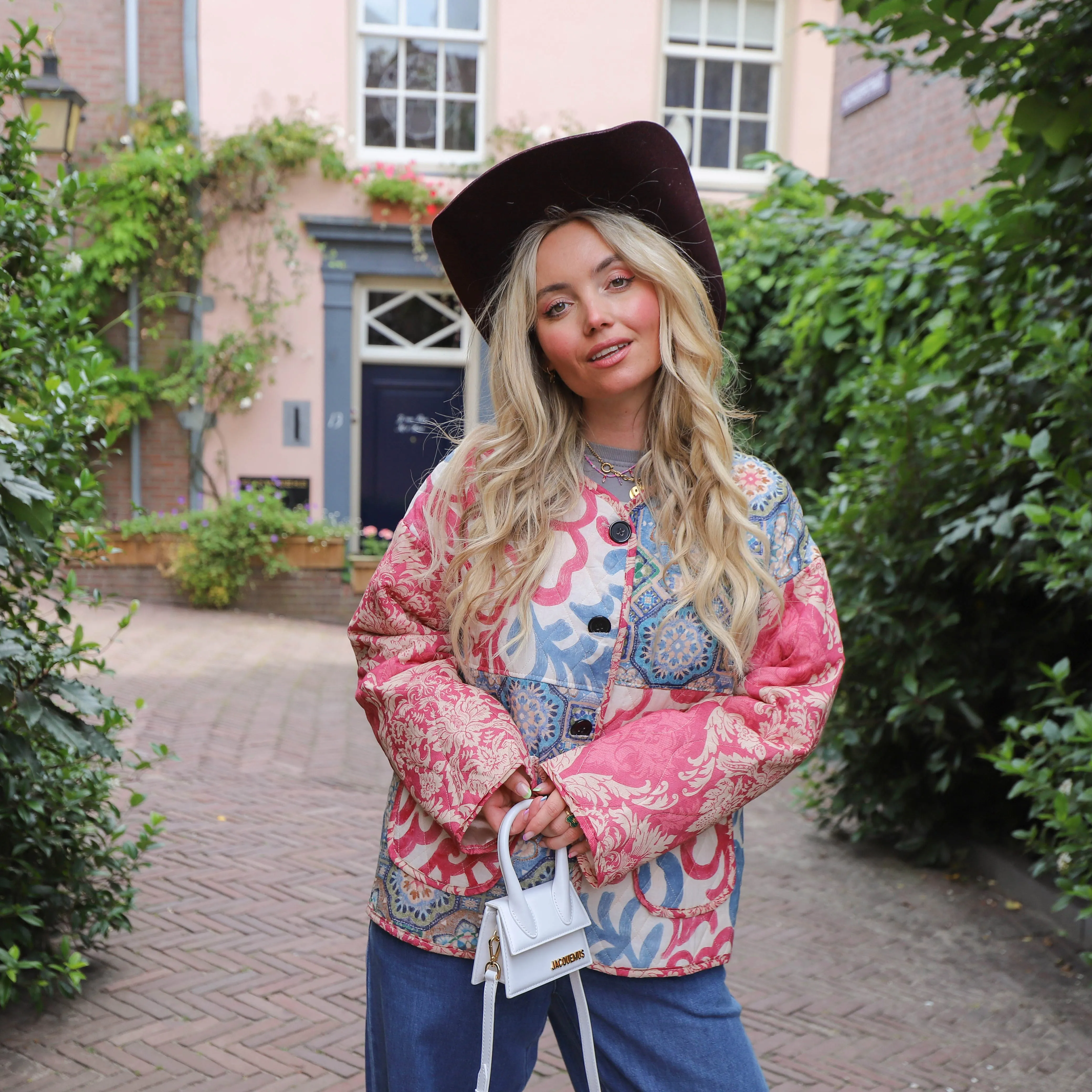 Bibi patchwork jack roze blauw