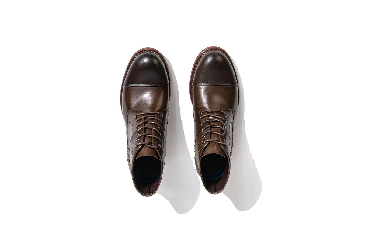 Billoxi Leather Boot - Coffee