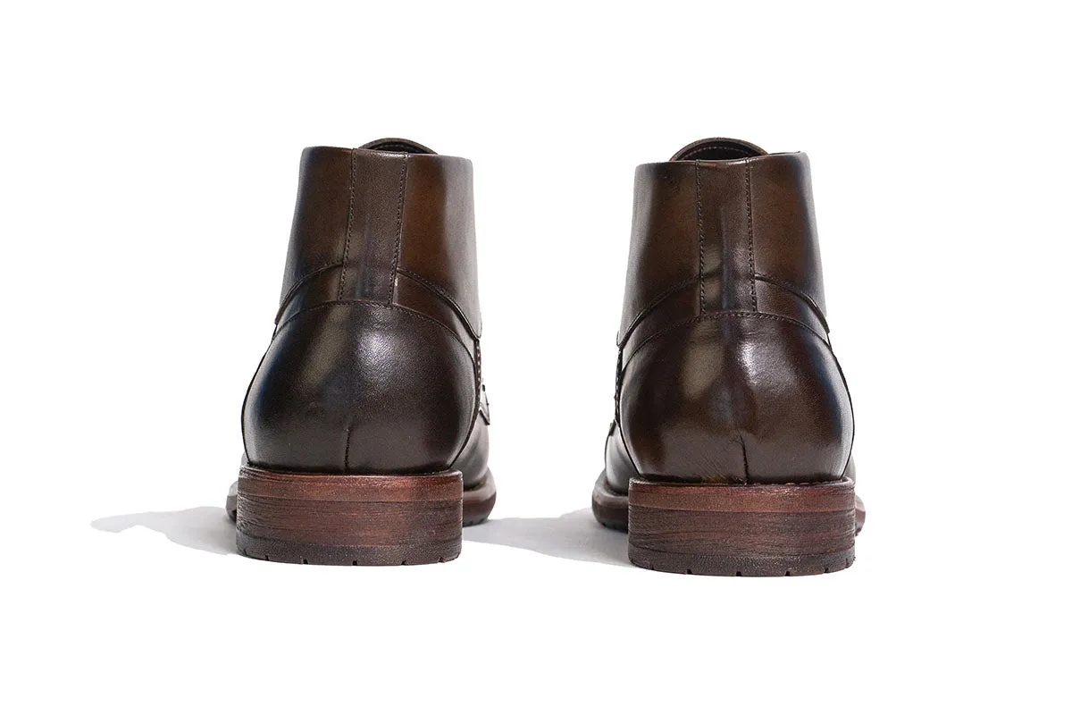 Billoxi Leather Boot - Coffee