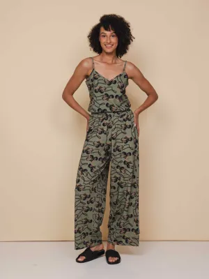 Binoculars Topje en Wijde broek set Dames
