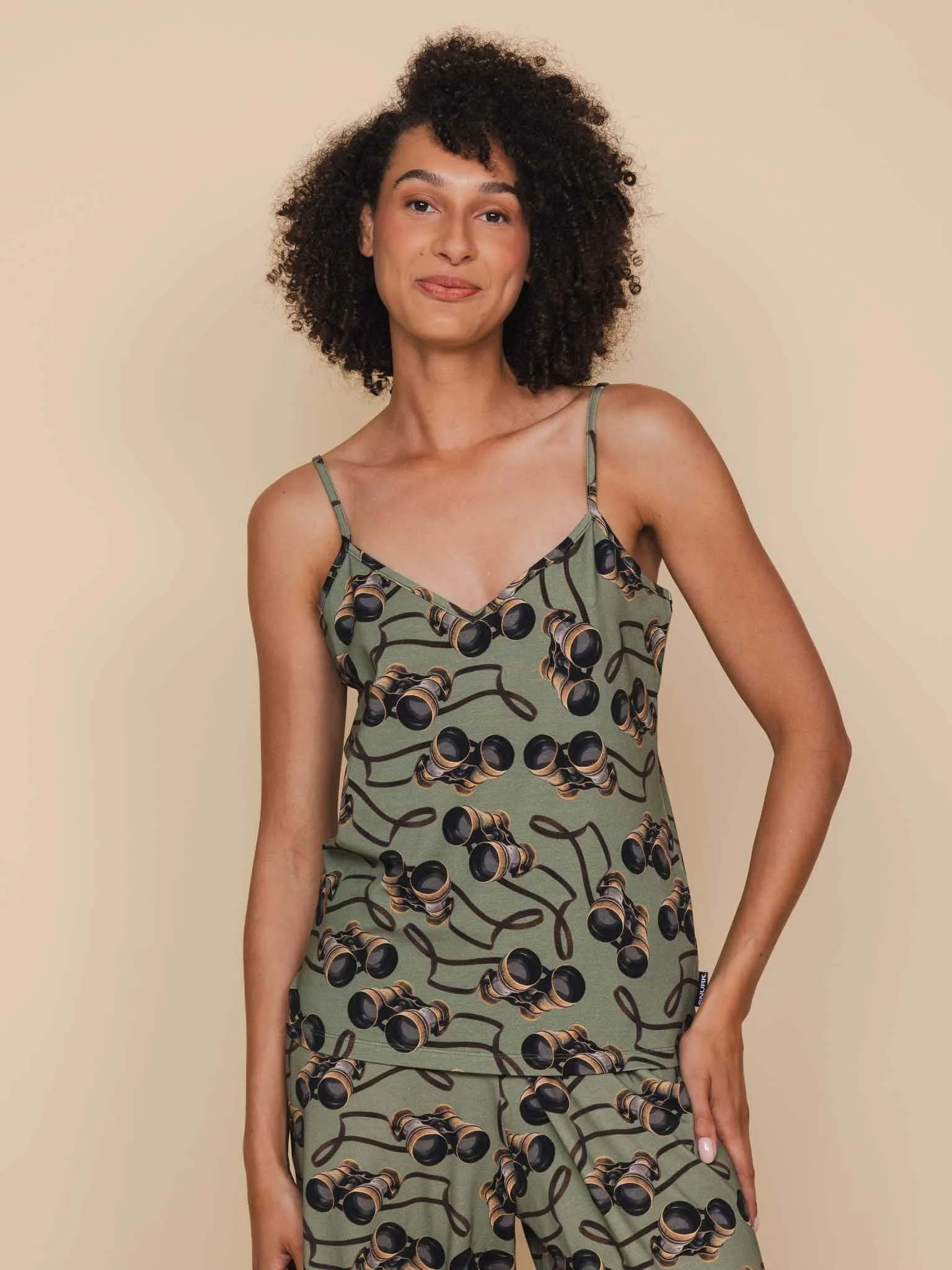 Binoculars Topje en Wijde broek set Dames