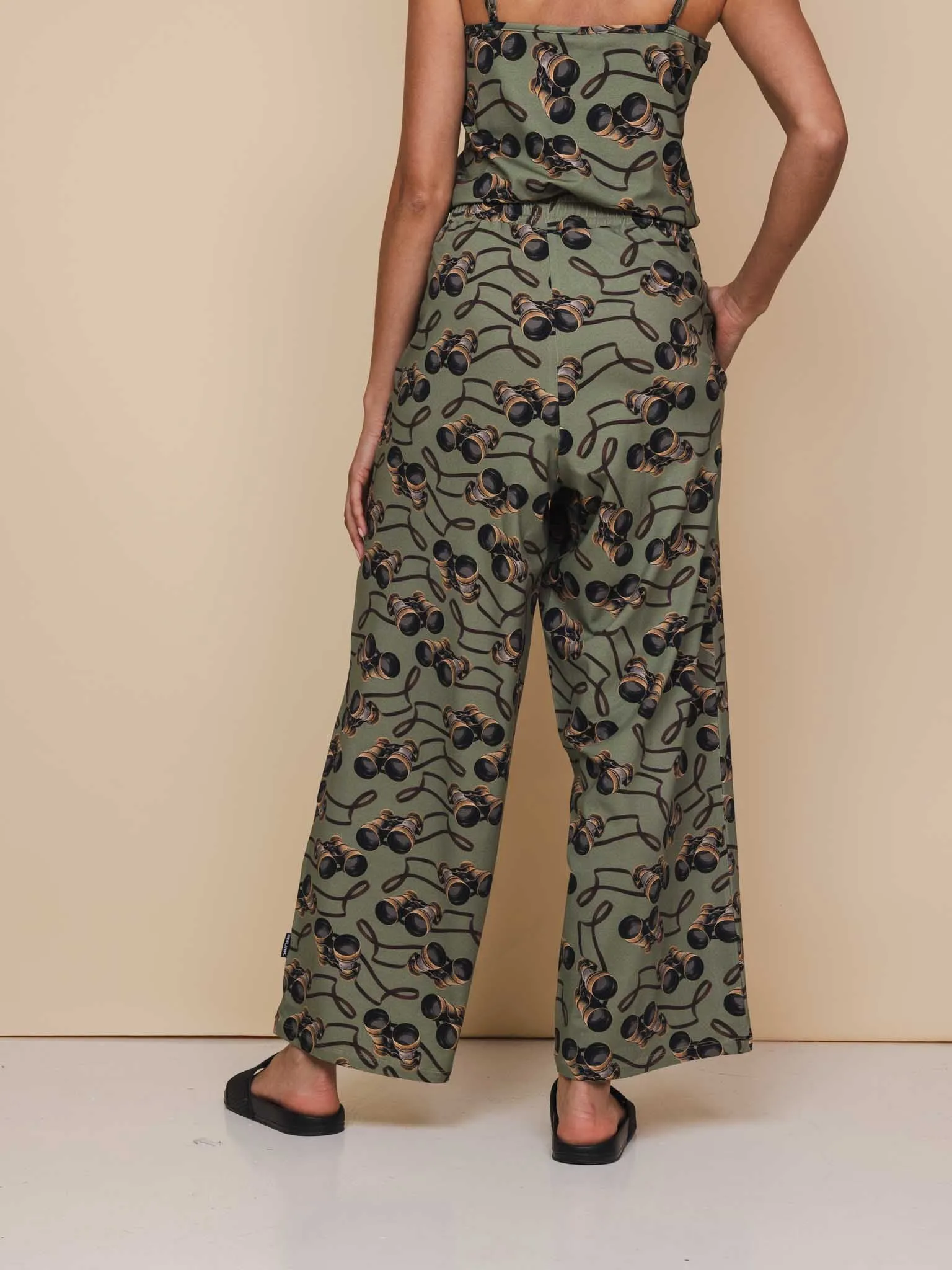 Binoculars Topje en Wijde broek set Dames
