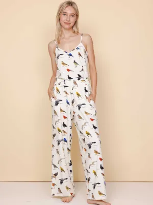 Bird Watching Topje en Wijde broek set Dames