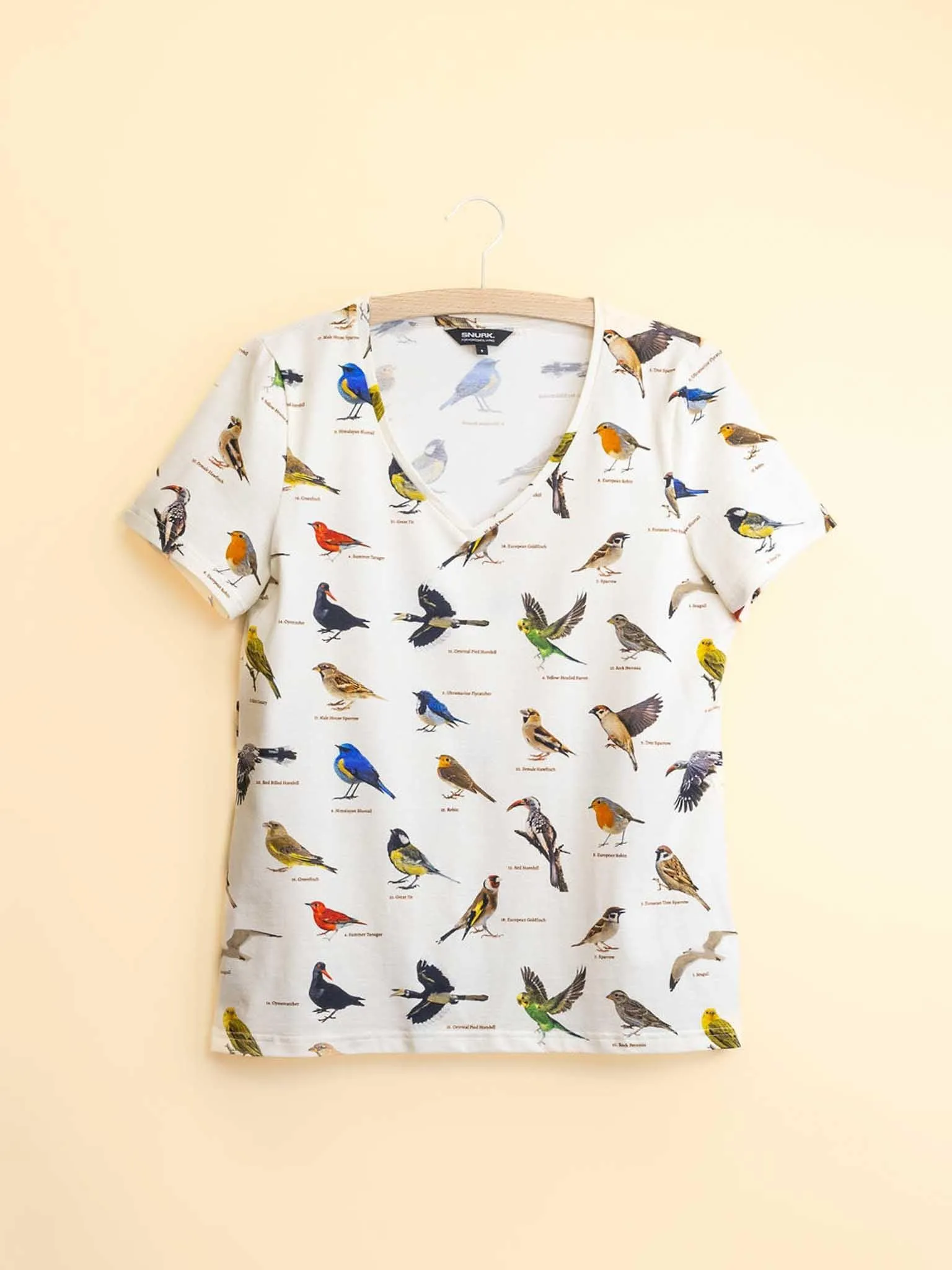 Bird Watching V-neck T-shirt Dames