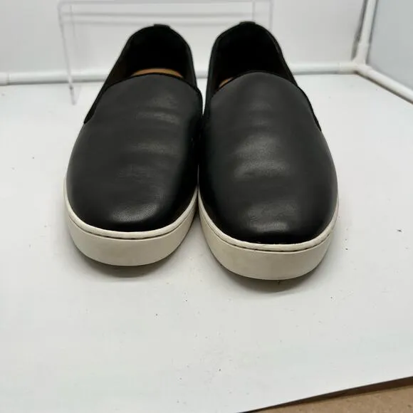 Birdies Shoes Womens 11 The Swift Loafer Black Leather Slip On Flats Sneaker